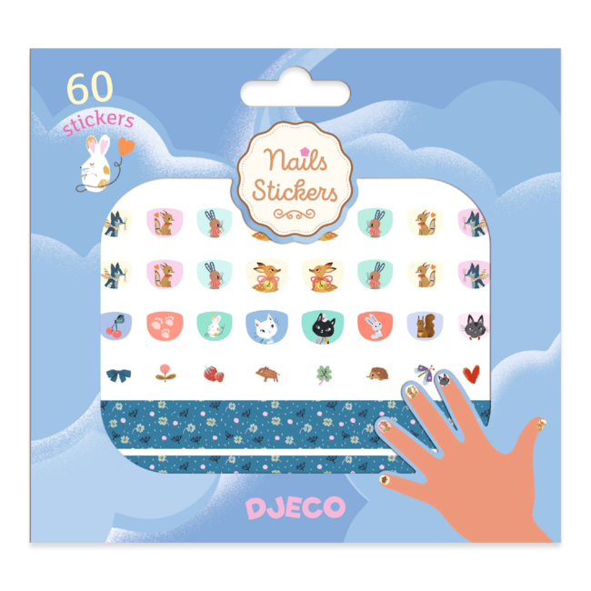 Djeco Djeco - Nail Stickers, Cute Animals