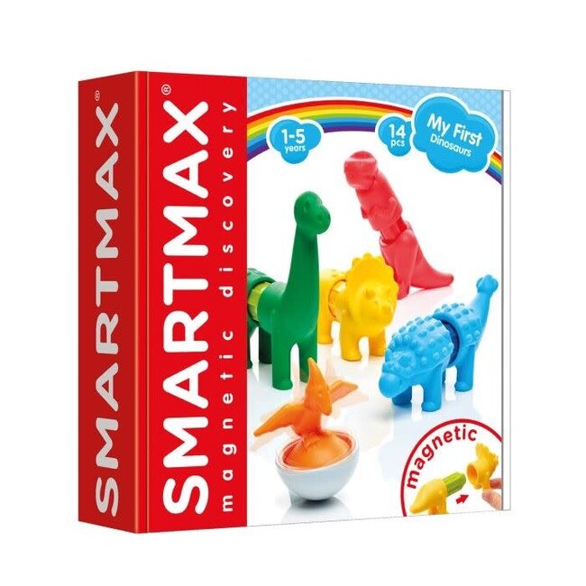 Smartmax Smartmax - Magnetic Construction Set, Dinosaurs 14 Pieces
