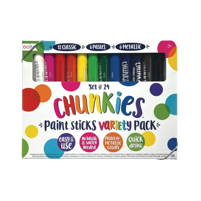 Ooly Ooly - Set of 24 Paint Sticks, Variety Pack