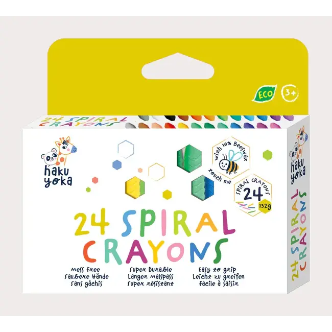 Avenir Avenir - Pack of 24 Spiral Wax Crayons