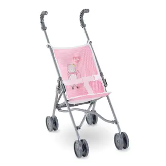 Corolle Corolle - Umbrella Stroller for Doll, Pink Stripes