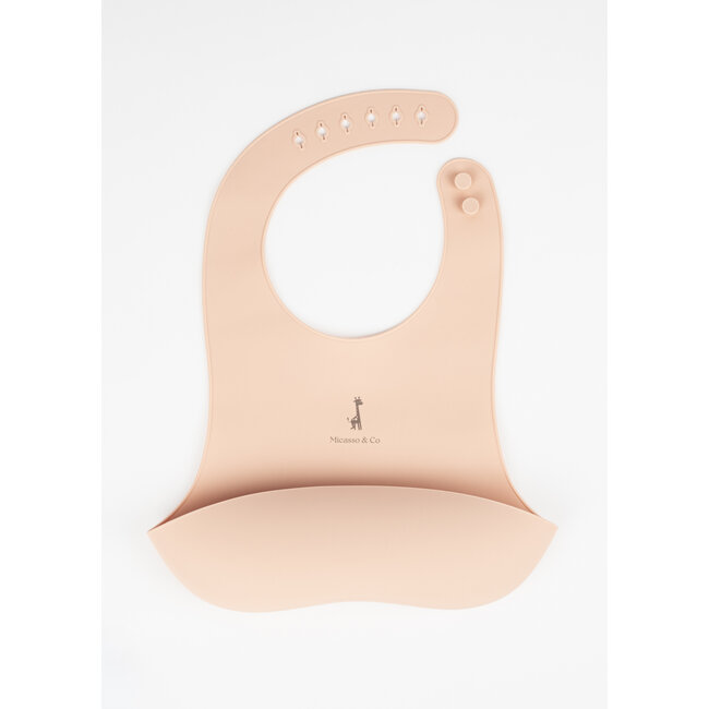 Micasso & Co Micasso & Co - Silicone Bib, Old Rose