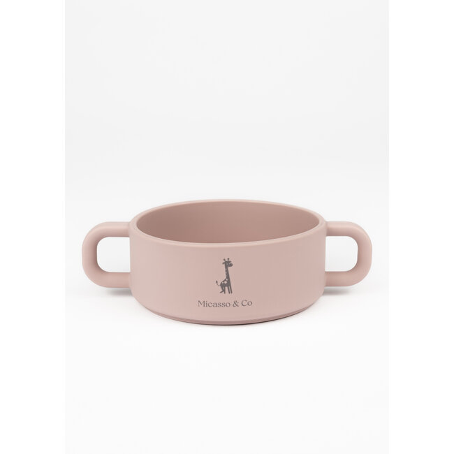 Micasso & Co Micasso & Co - Silicone Bowl with Handles, Mauve