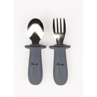 Micasso & Co Micasso & Co - Spoon and Fork Set, Majestic Blue