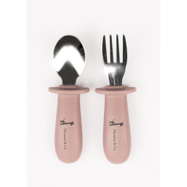 Micasso & Co Micasso & Co - Spoon and Fork Set, Mauve