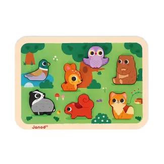 Janod Janod - Chunky Puzzle, Forest