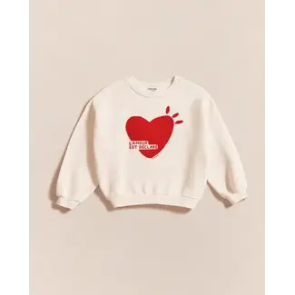 Émoi Émoi Émoi Émoi - Junior Organic Cotton Sweater, L'Amour Est Déclaré Heart
