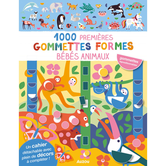 Auzou Auzou - My First 1000 Removable Stickers, Baby Animals