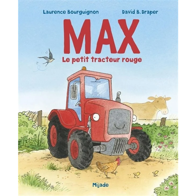 Mijade - Book, Max le Petit Tracteur Rouge - Charlotte et Charlie