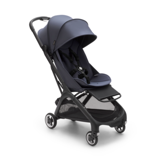 Bugaboo OPEN BOX - Bugaboo Butterfly - Complete Stroller, Black - Stormy Blue