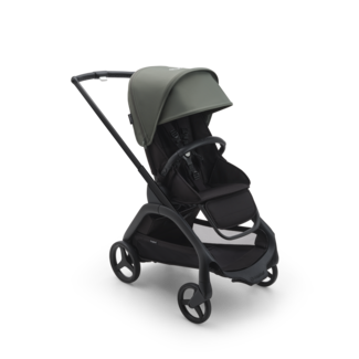 Bugaboo OPEN BOX - Bugaboo Dragonfly - Complete Stroller, Black - Forest Green