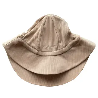 Mase & Hats Mase & Hats - Evolutive Wide Brim Sun Hat, Wheat, 0-2 years