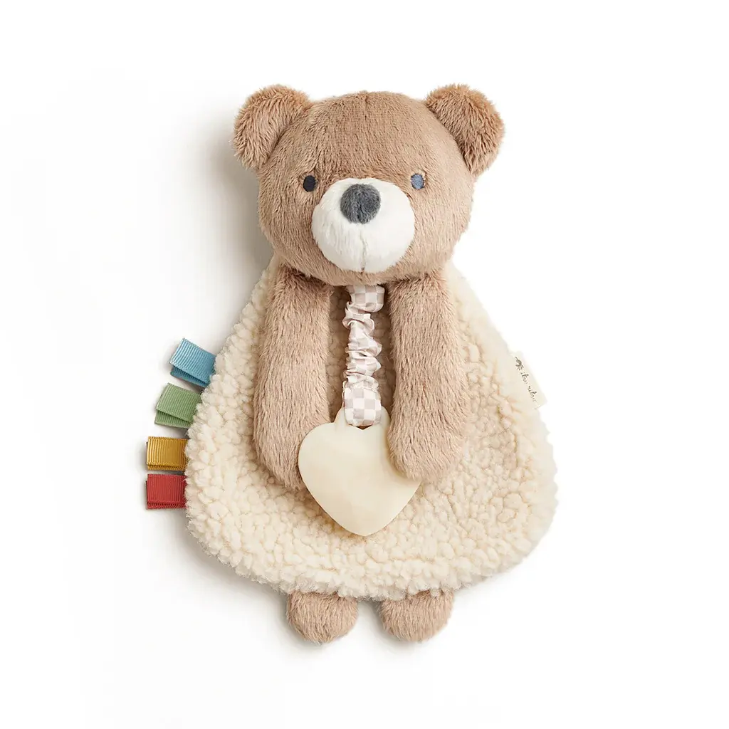 Itzy Ritzy Lovey Plush and Teether Toy Theo the Bear Charlotte et Charlie