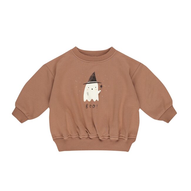 Quincy Mae Relaxed Fleece Sweatshirt Boo Charlotte et Charlie
