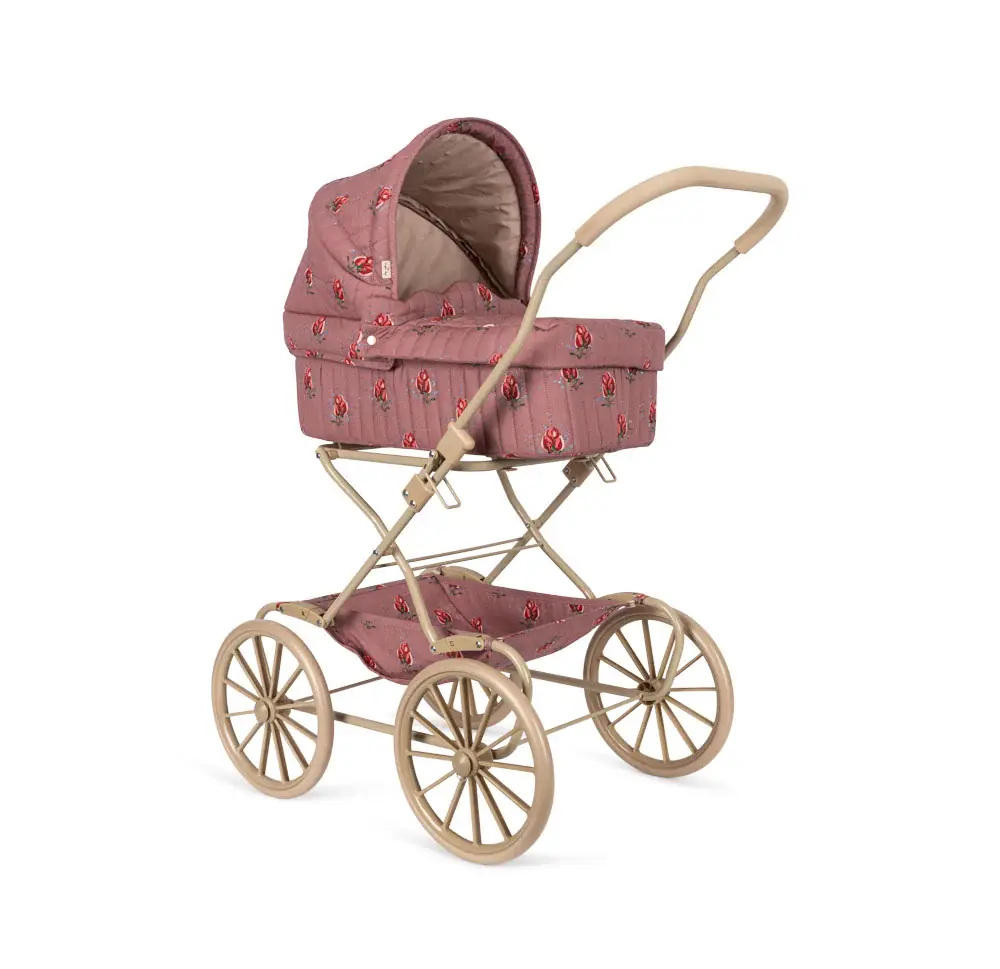 Konges Slojd Doll Pram Vita Rosa Charlotte et Charlie