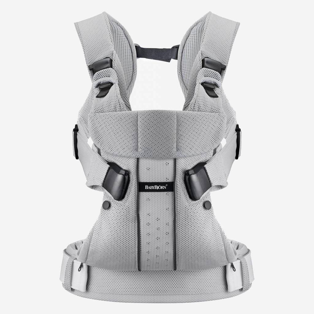 babybjorn baby carrier one silver mesh