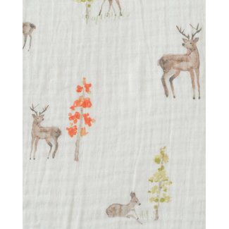 Little Unicorn Little Unicorn - Single Cotton Muslin Blanket, Oh Deer