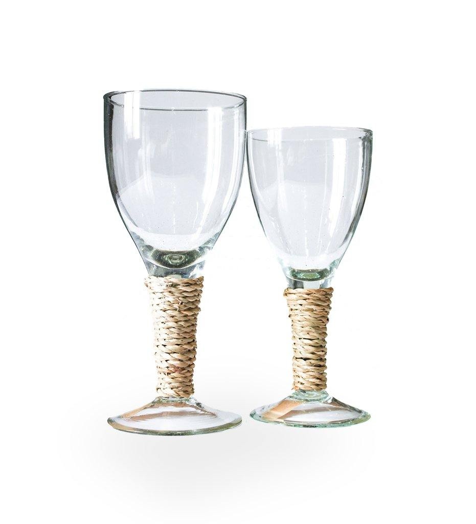 Kiss That Frog Seagrass Wine Glass - Large