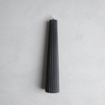 Greentree Home Candle Fluted Pillar Candle - Black