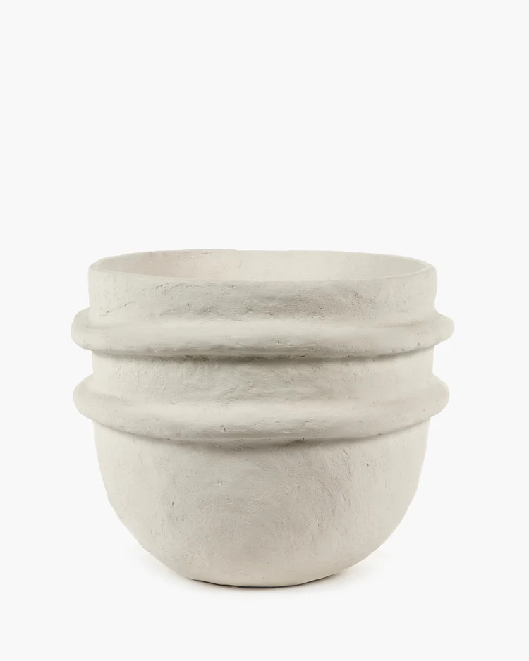 Serax Flower Pot - White Earth