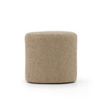 Maxim 20" Swivel Ottoman in Tumbled Linen Millitaire