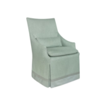 High Back Campaign Chair in Sahara Optic White
