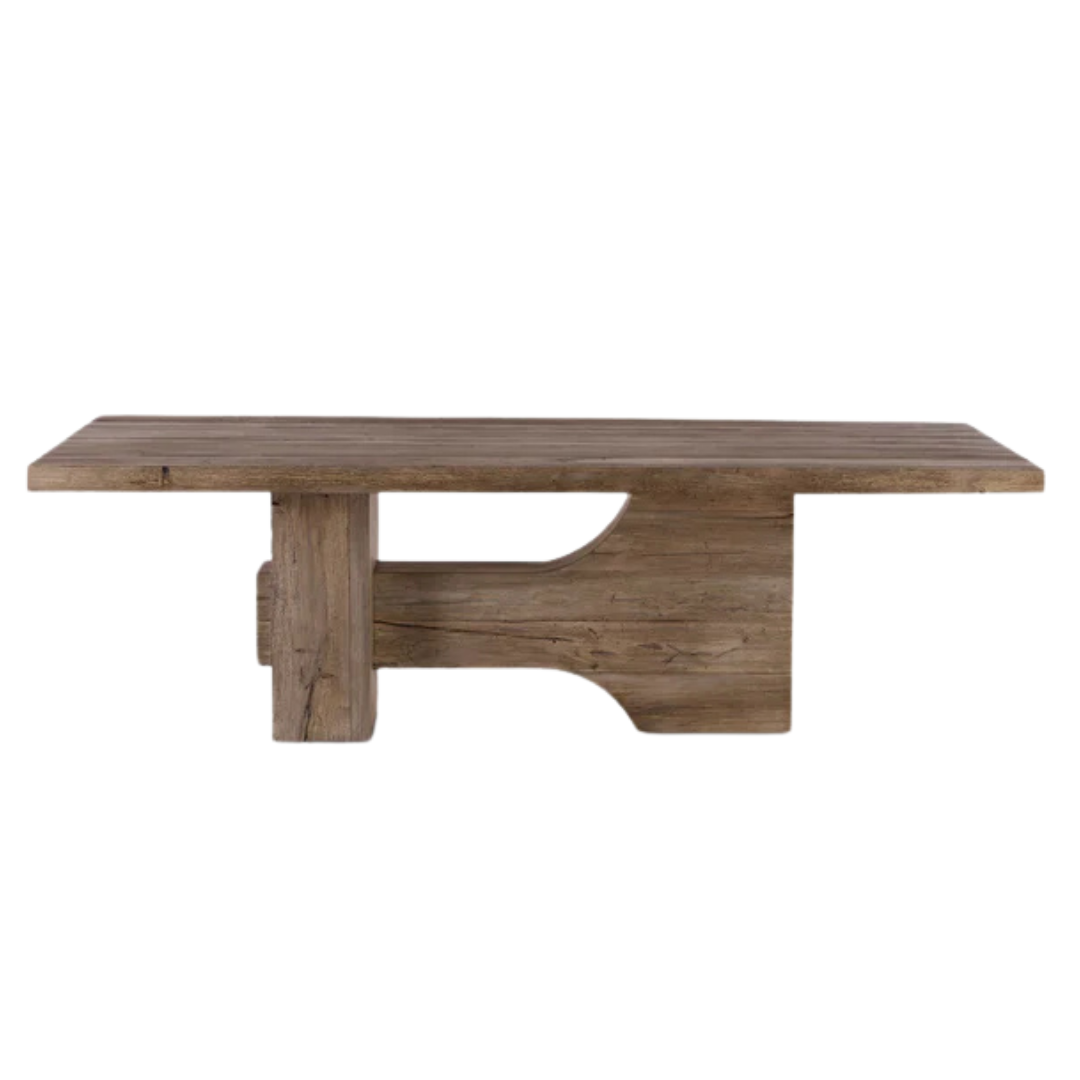 Oxidized Burnt Oak Dining Table