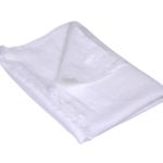 Linen Hand Towel - Stonewashed White w/Frayed Edges