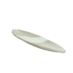 Canoe Shaped Serving Dish - Matte Speckled Grey