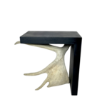 Moose Antler End Table Lamp