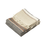 Belgian Guest Towel - Beeswax Stripe
