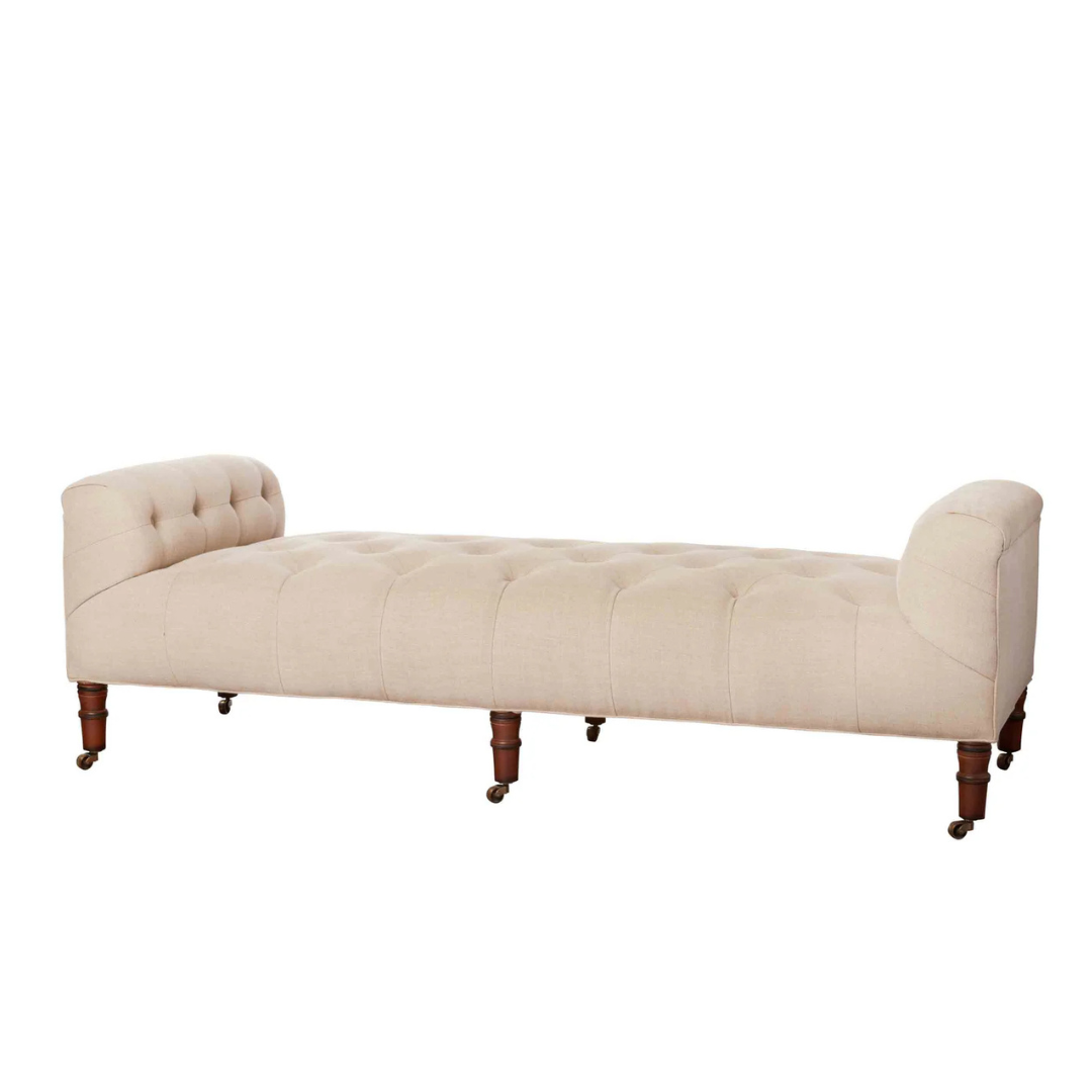 John Derian Field Bench - Rye Midnight