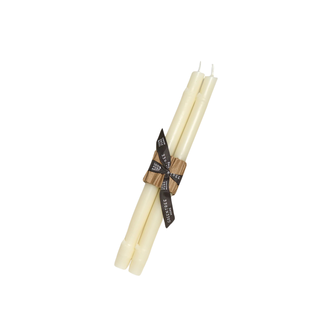 Big Island Bamboo Taper - Cream - 12" (Pair)