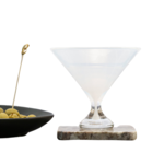 Footed Martini Glass - Alabaster