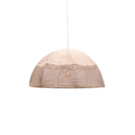 Half Balloon Rafia Net Pendant in Natural