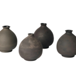Raku Vase - Black