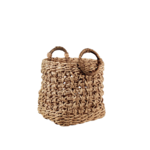 Large Square Plaid Banana Leaf Basket