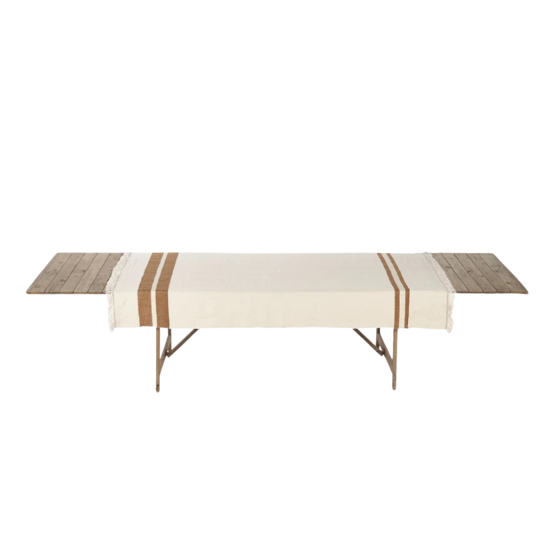 Belgian Linen Tablecloth in Railway