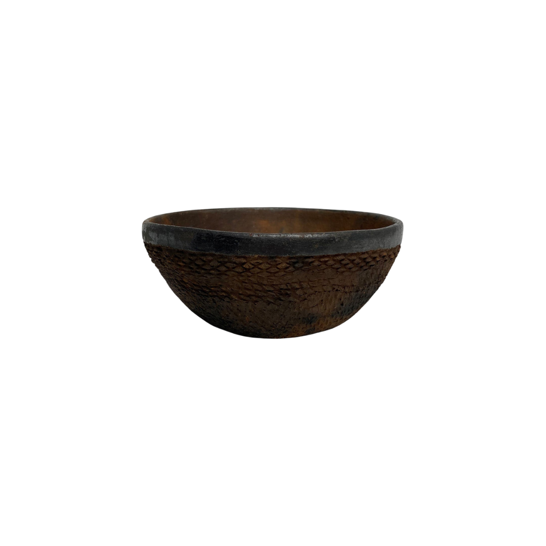 Rounded Earthen Bowl, Small