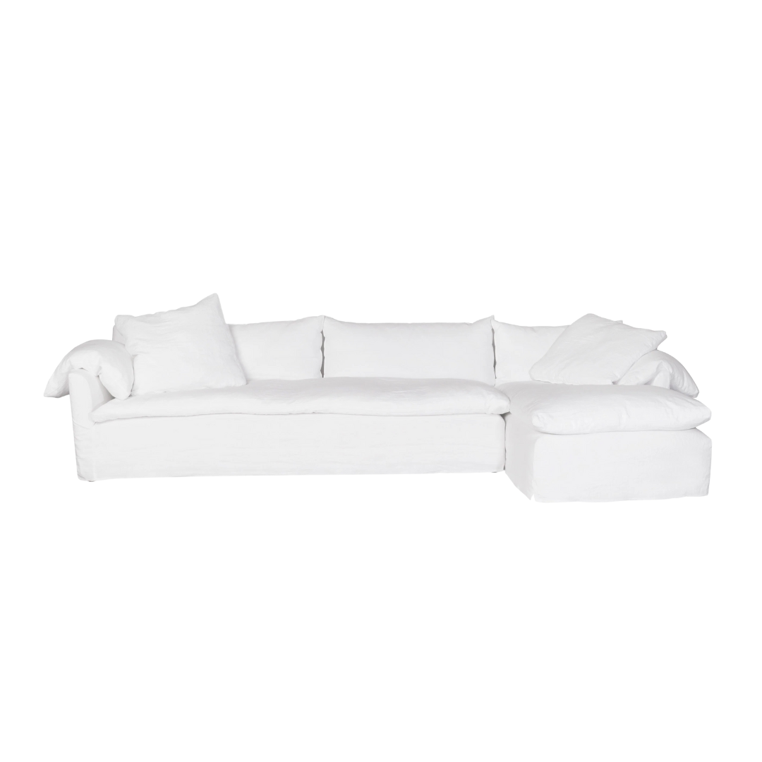Donato 2 Arm Sectional in Brevard Ivory