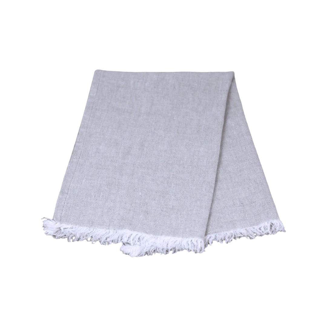Linen Guest Towel, Stonewashed