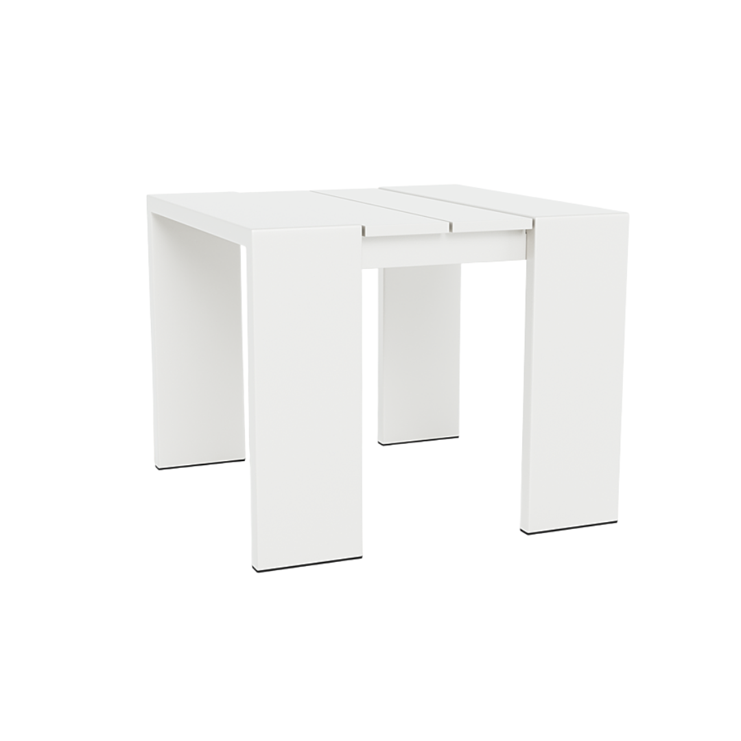 Hayman Side Table Square in Aluminum White
