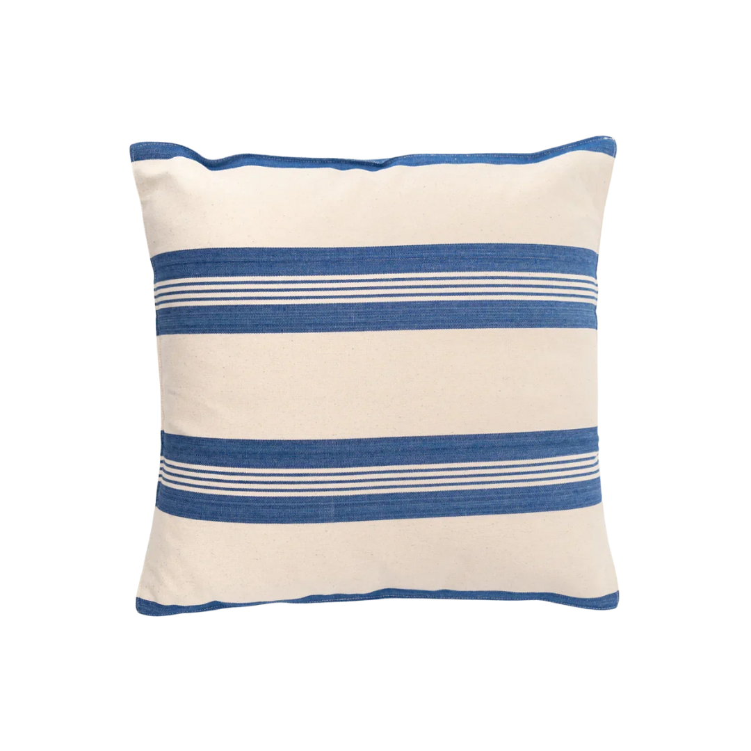 Tensira Cushion Cover - Sky Blue & Off White