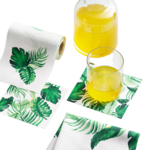 Cotton Cocktail Napkins - Tropical Palm