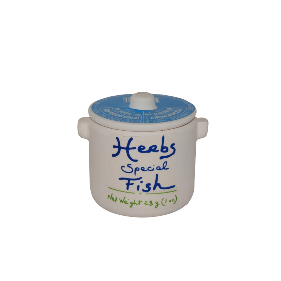 Herbs Special for Fish in Ceramic Jar