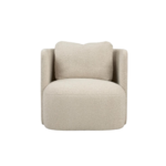 Hudson Swivel Chair in Swifty Bisque