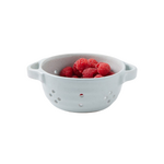 White Salt Glaze Berry Bowl