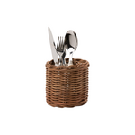 Honey Rattan Utensil Holder