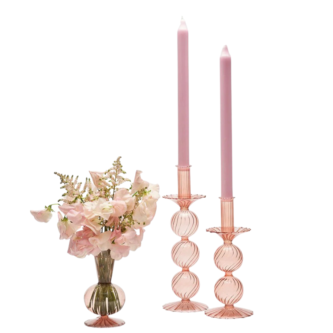 Kim Seybert Blush Candle Holder