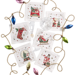 Kim Seybert Holly Jolly Cocktail Napkin Set